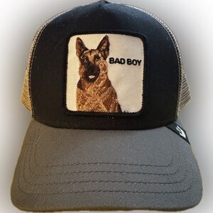 Goorin Bros Black & Gray 'Bad Boy' German Shepherd Patch Cap